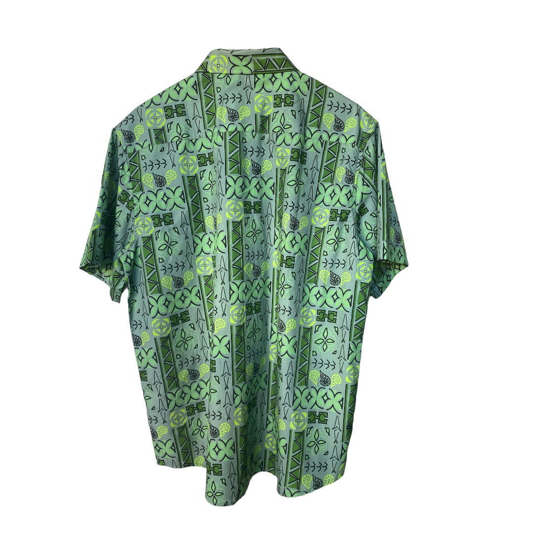 Kāne Kapa Aloha Shirt - Moss